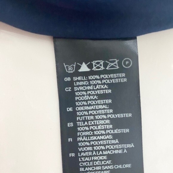 H&M Fit & Flare Dress, Blue Floral Print, Size 10 - Picture 10 of 10